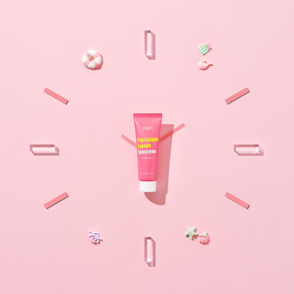 オーゲット ピンクコラーゲン カプセルサンスクリーン SPF50+ PA++++ 40mL