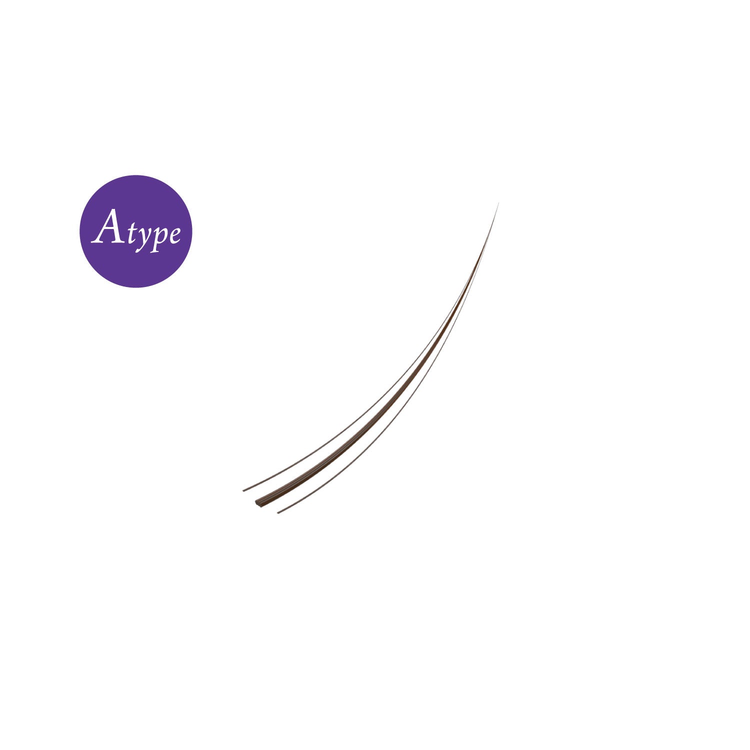 [Limited quantity] NO.49 Brown lure extensions + tweezers